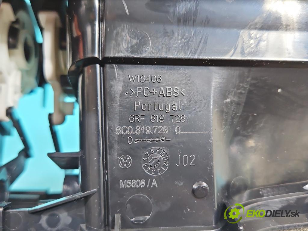 Vw Polo V 6R 2009-2017 1.4 16V 86 hp manual 63 kW 1390 cm3 5- Mřížka: topení medián: 6RF819728B (Mřížka topení)