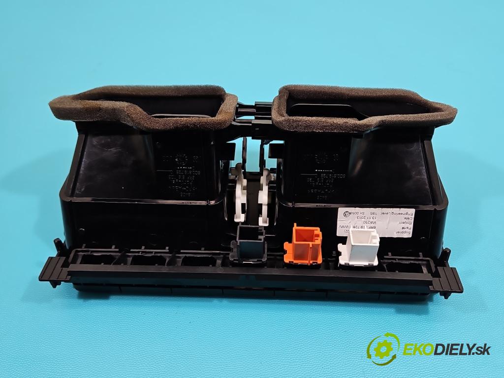 Vw Polo V 6R 2009-2017 1.4 16V 86 hp manual 63 kW 1390 cm3 5- Mřížka: topení medián: 6RF819728B (Mřížka topení)