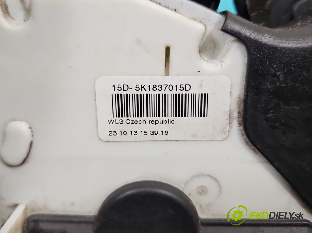 Vw Polo V 6R 2009-2017 1.4 16V 86 HP manual 63 kW 1390 cm3 5- zámok predné ľavý 5K1837015D