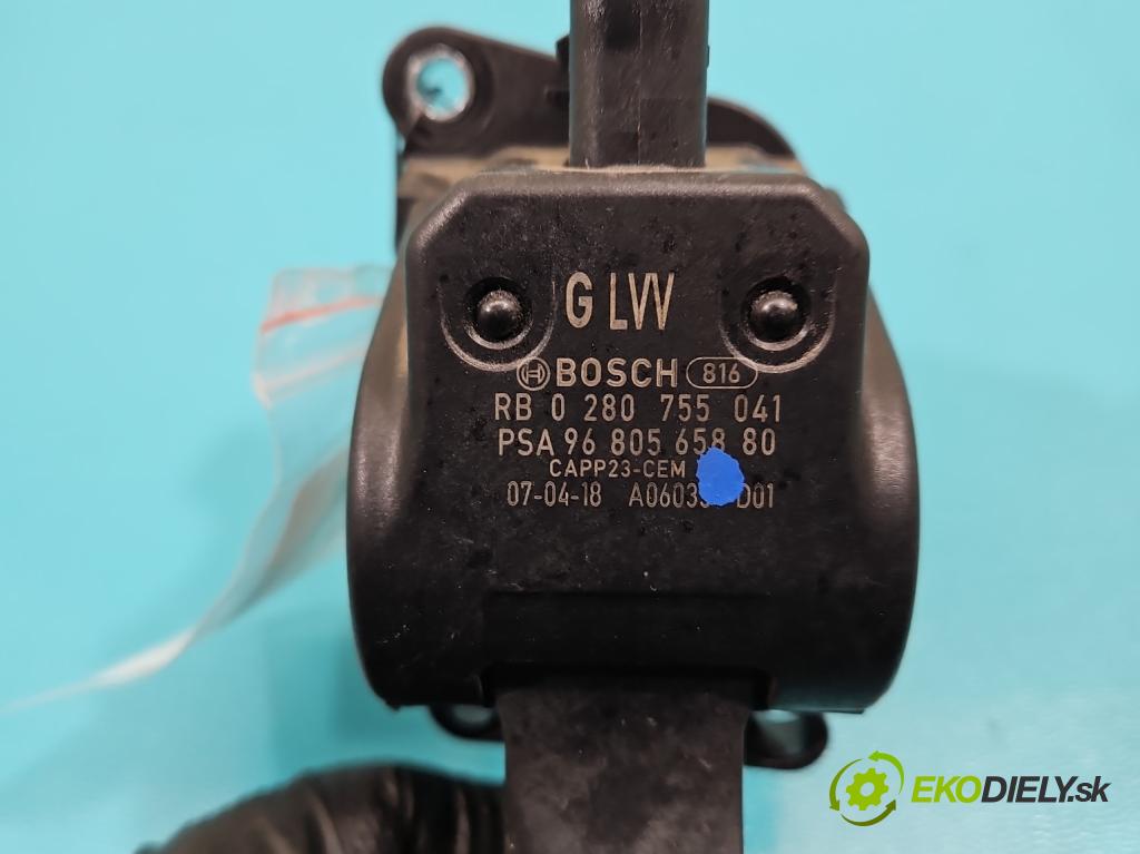 Citroen C4 I 2004-2011 1.6 hdi 90 HP manual 66,2 kW 1560 cm3 5- pedal plyn potenciometr: 9680565880