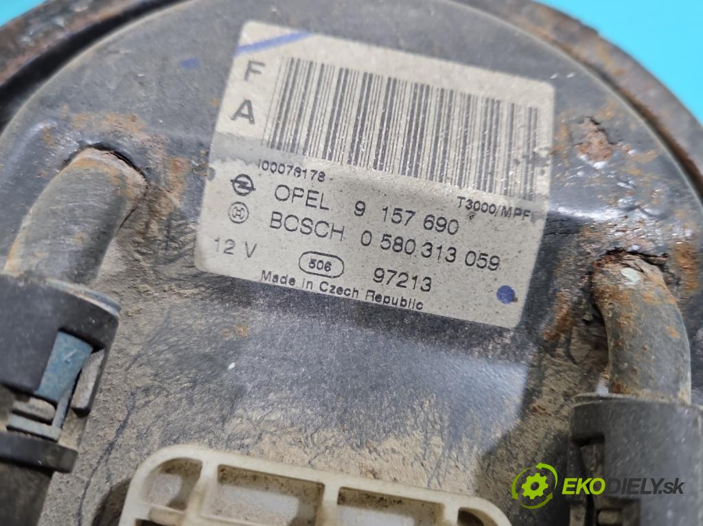 Opel Astra II 1998-2009 1.6 16V 101 HP manual 74 kW 1598 cm3 4- čerpadlo palivo 9157690