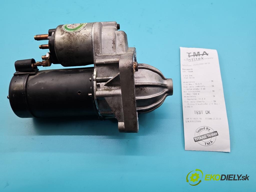 Fiat Stilo 1.6 16v 103 hp manual 76 kW 1596 cm3 5- startér:  (Startér)