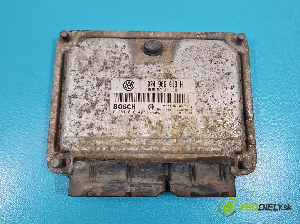 Vw LT II 1996-2006 2.5 TDI 109 HP manual 80 kW 2461 cm3 5- riadiaca jednotka motora 074906018H