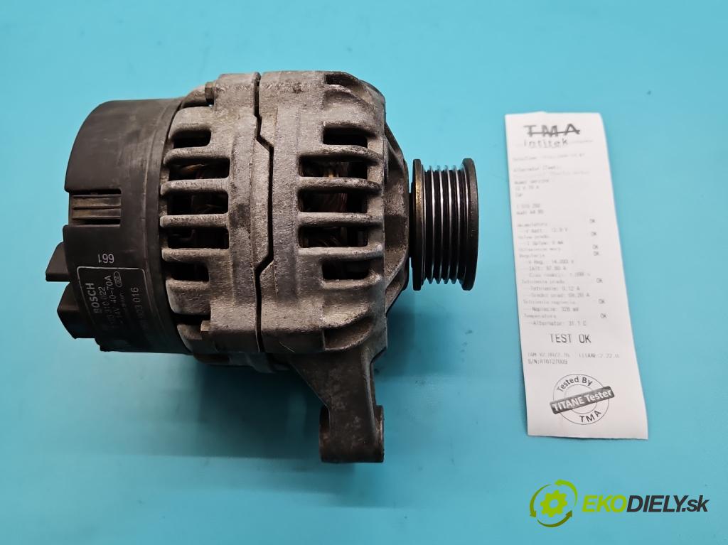 Audi A4 B5 1994-2001 1.8 20V 125 HP manual 92 kW 1781 cm3 4- Alternator 058903016 (Alternátor)