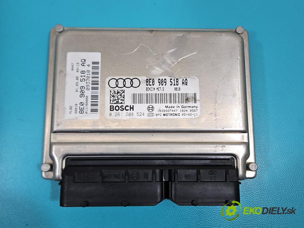 Audi A4 B7 2004-2008 1.8 T 20V 163 HP manual 120 kW 1781 cm3 5- riadiaca jednotka motora 8E0909518AQ