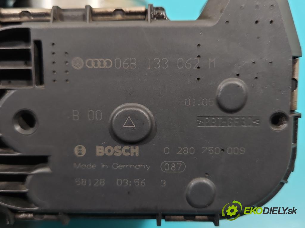 Audi A4 B7 2004-2008 1.8 T 20V 163 HP manual 120 kW 1781 cm3 5- klapka 06B133062M (Škrtiaca klapka)