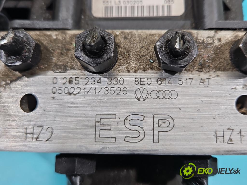 Audi A4 B7 2004-2008 1.8 T 20V 163 HP manual 120 kW 1781 cm3 5- čerpadlo abs 0265234330 (Pumpa ABS)