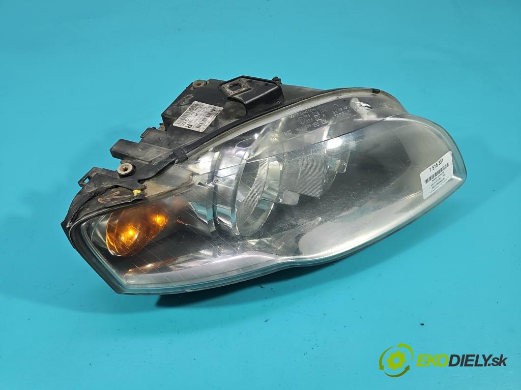 Audi A4 B7 2004-2008 1.8 T 20V 163 HP manual 120 kW 1781 cm3 5- Reflektor: pravý 0301219202 (Svetlo predné pravé)