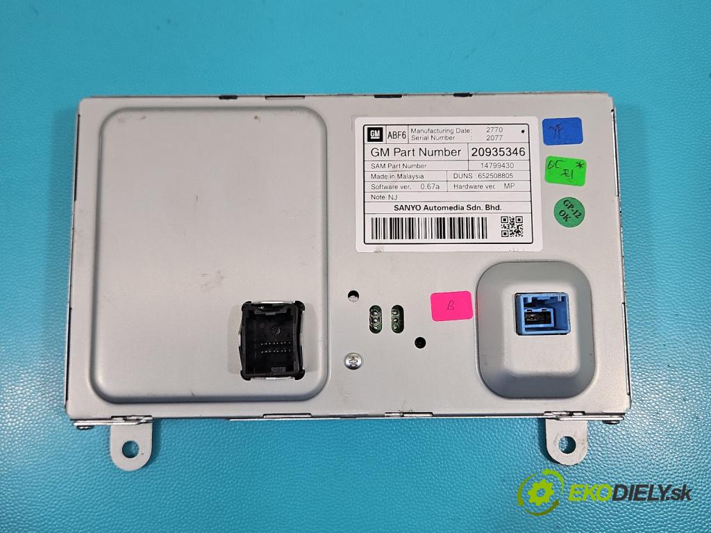 Opel Insignia A 2008-2017 2.0 cdti 160 HP manual 118 kW 1956 cm3 5- Zobrazit: 20935346 (Prístrojová doska)