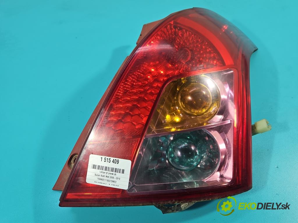 Suzuki Swift Mk6 2005-2010 1.3 16V 92 hp manual 68 kW 1328 cm3 5- světlo zadní pravé  (Klika dveří ostatní)