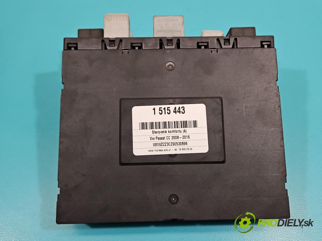 Vw Passat CC 2008-2016 2.0 TDI 140 hp manual 103 kW 1999 cm3 4- řídící jednotka komfortu 3C8937049E