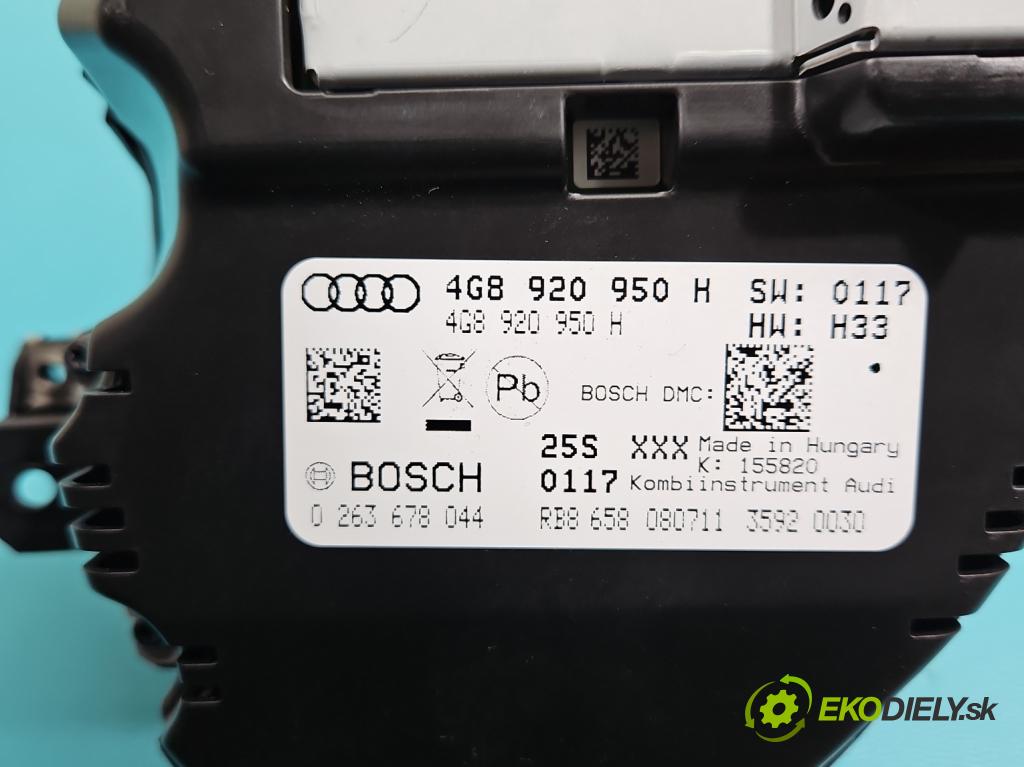 Audi A6 C7 2011-2018 3.0 tfsi: quattro 310 hp automatic 228 kW 2995 cm3 4- Přístrojová deska 4G8920950H (Přístrojová deska)