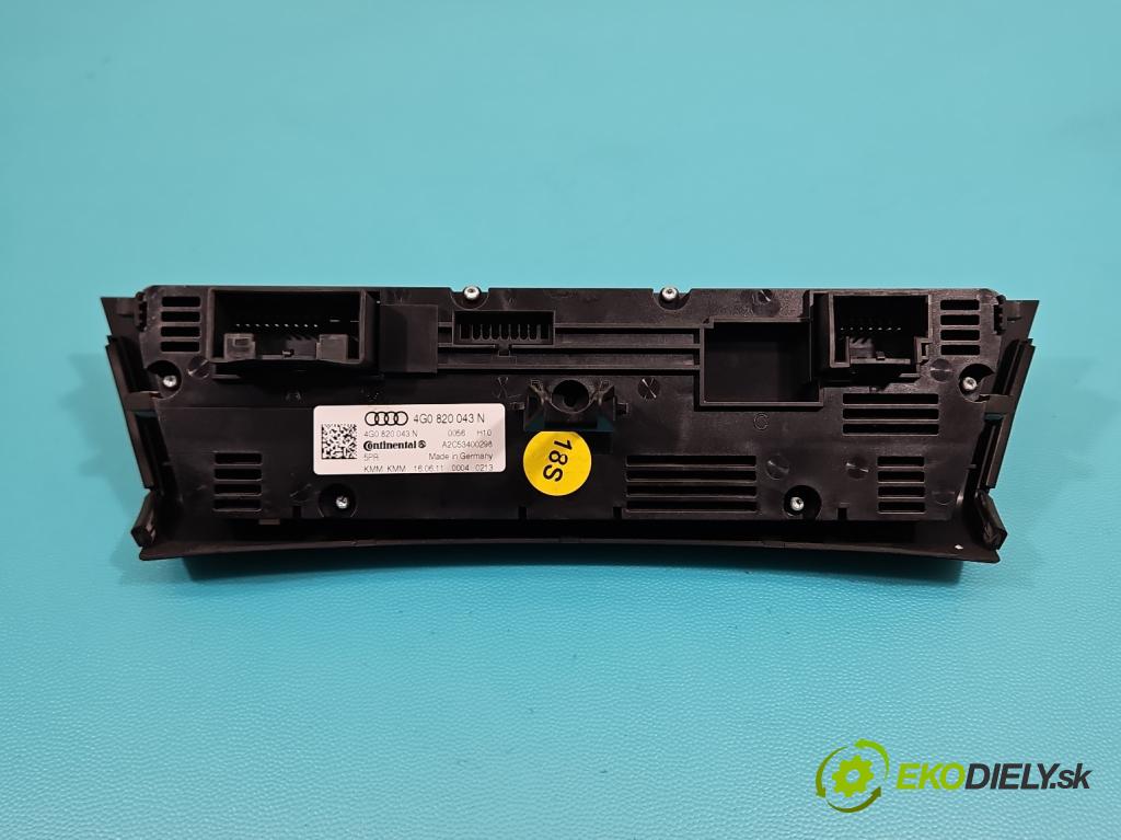Audi A6 C7 2011-2018 3.0 tfsi: quattro 310HP automatic 228 kW 2995 cm3 4- panel kúrenia 4G0820043N