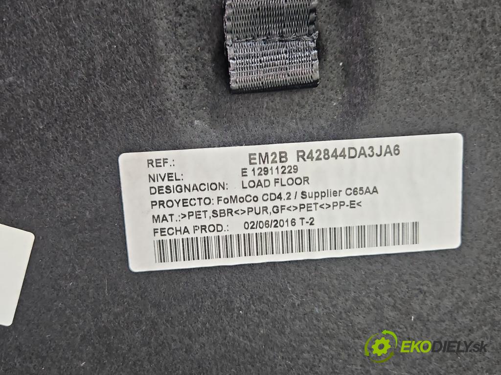 Ford S-max II 2015-2023 2.0 tdci 150 HP manual 110.3 kW 1997 cm3 5- koberec do auta kufra: EM2B-R42844-DA