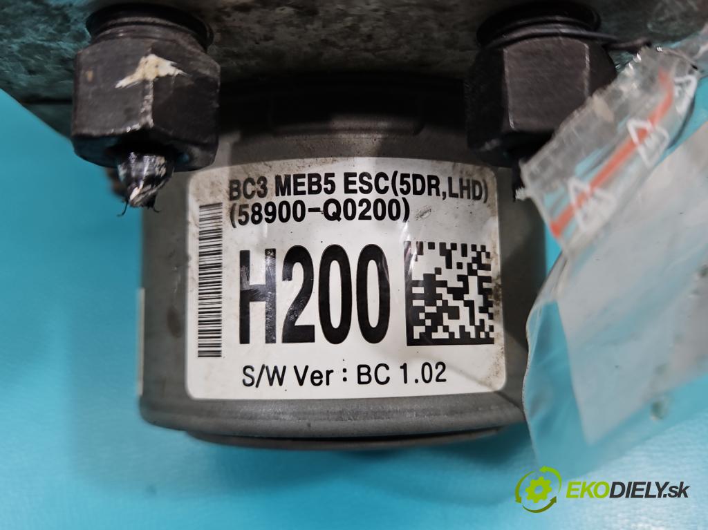 Hyundai i20 III 2020- 1.2 16V 84KM manual 61.8 kW 1197 cm3 5- čerpadlo abs 58910-Q0200 (Pumpa ABS)