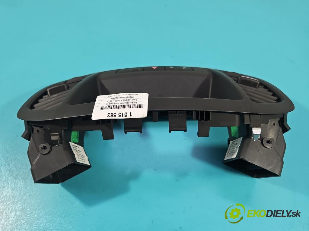 Opel Insignia A 2008-2017 2.0 cdti 160 hp manual 118 kW 1956 cm3 5- Mřížka: topení medián: 13282235 (Mřížka topení)