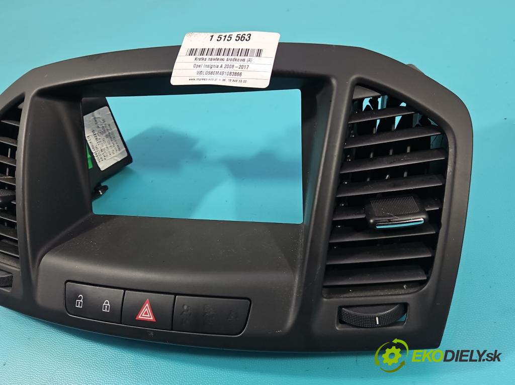 Opel Insignia A 2008-2017 2.0 cdti 160 hp manual 118 kW 1956 cm3 5- Mřížka: topení medián: 13282235 (Mřížka topení)