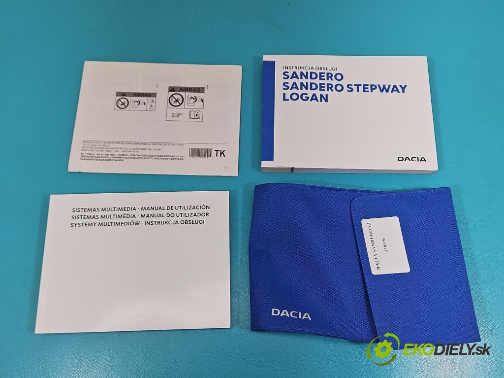 Dacia Sandero III 2020- 1.0 SCe: 91 KM manual 67 kW 999 cm3 5- Pokyn: