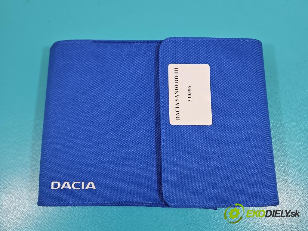 Dacia Sandero III 2020- 1.0 SCe: 91 KM manual 67 kW 999 cm3 5- Pokyn: