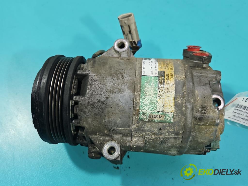 Opel Astra II 1998-2009 1.6 16v 101 hp manual 74 kW 1598 cm3 5- Kompresor: klíma 09174396 (Kompresor klimatizace)