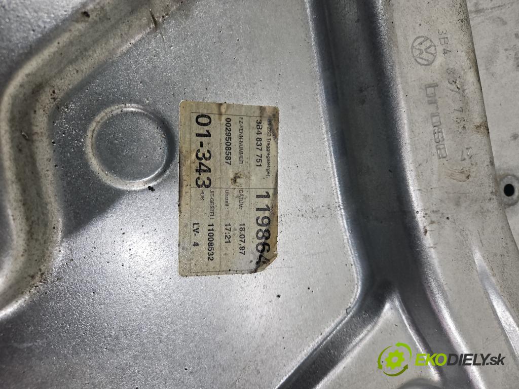 Vw Passat B5 1995-2005 1.9 tdi 110 HP manual 81 kW 1896 cm3 5- mechanizmus okna predné ľavý