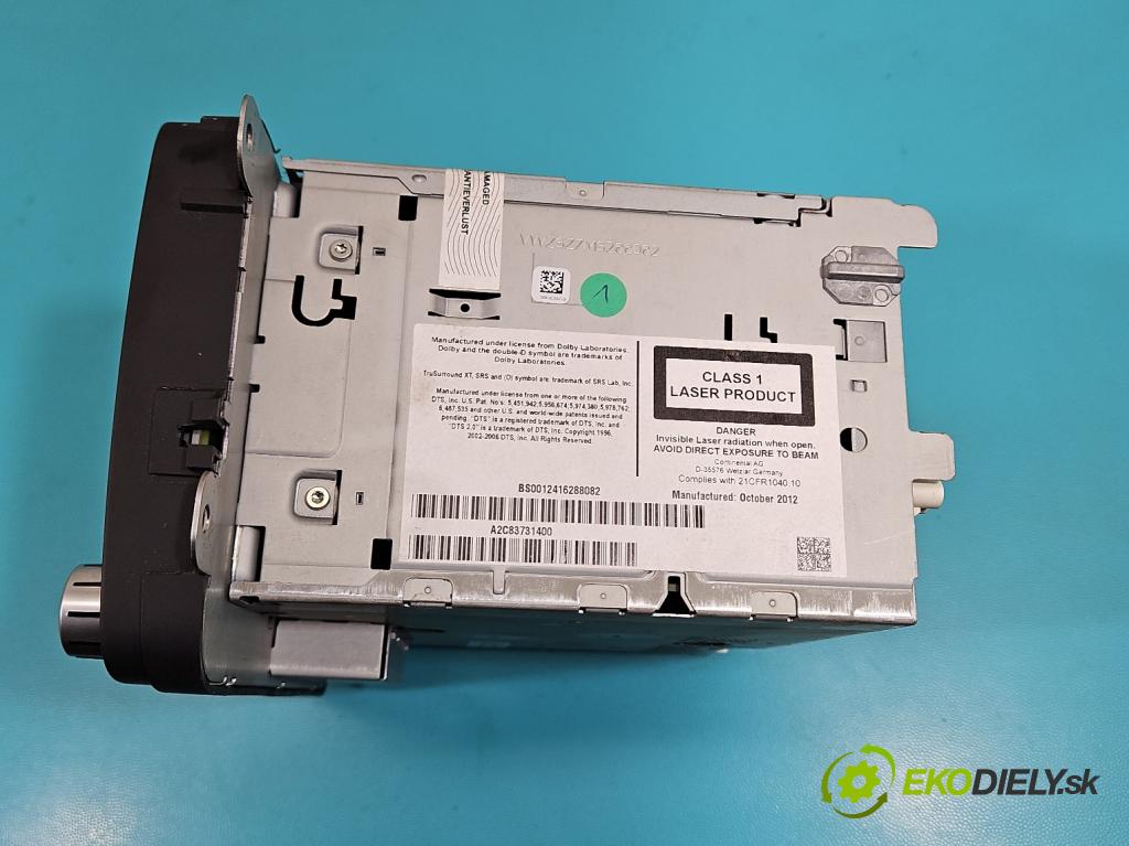 Vw Passat B7 2010-2014 2.0 tdi 170 HP automatic 125 kW 1968 cm3 5- Radio originál 1T0035680H