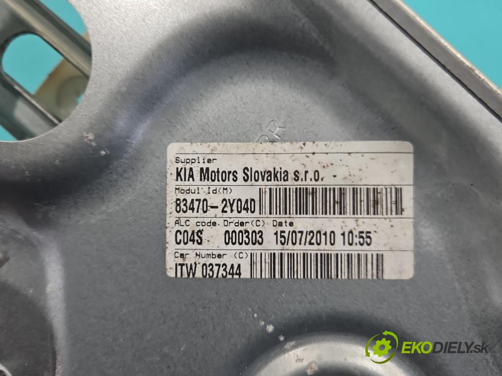 Hyundai Ix35 2.0 crdi 4wd 136 HP manual 100 kW 1995 cm3 5- mechanizmus okna zadné ľavý 83470-2Y040