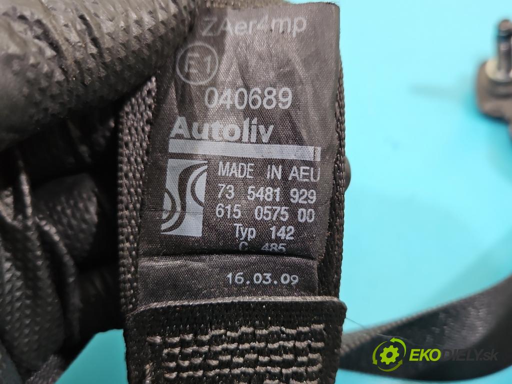 Fiat Punto Grande 1.2 8v 65 HP manual 48 kW 1242 cm3 3- pas bezpečnosť: predné pravý 735481929