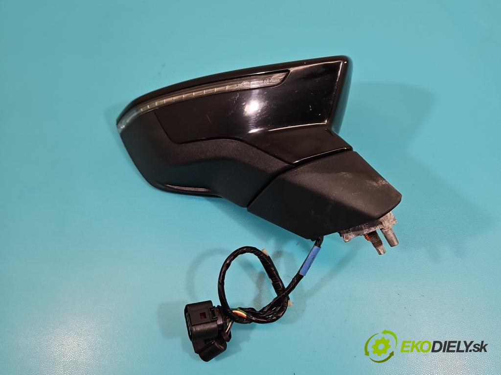 Seat Leon III 2012-2020 2.0 tdi 150 hp automatic 110 kW 1968 cm3 5- zpětné zrcátko pravé  (Klika dveří ostatní)