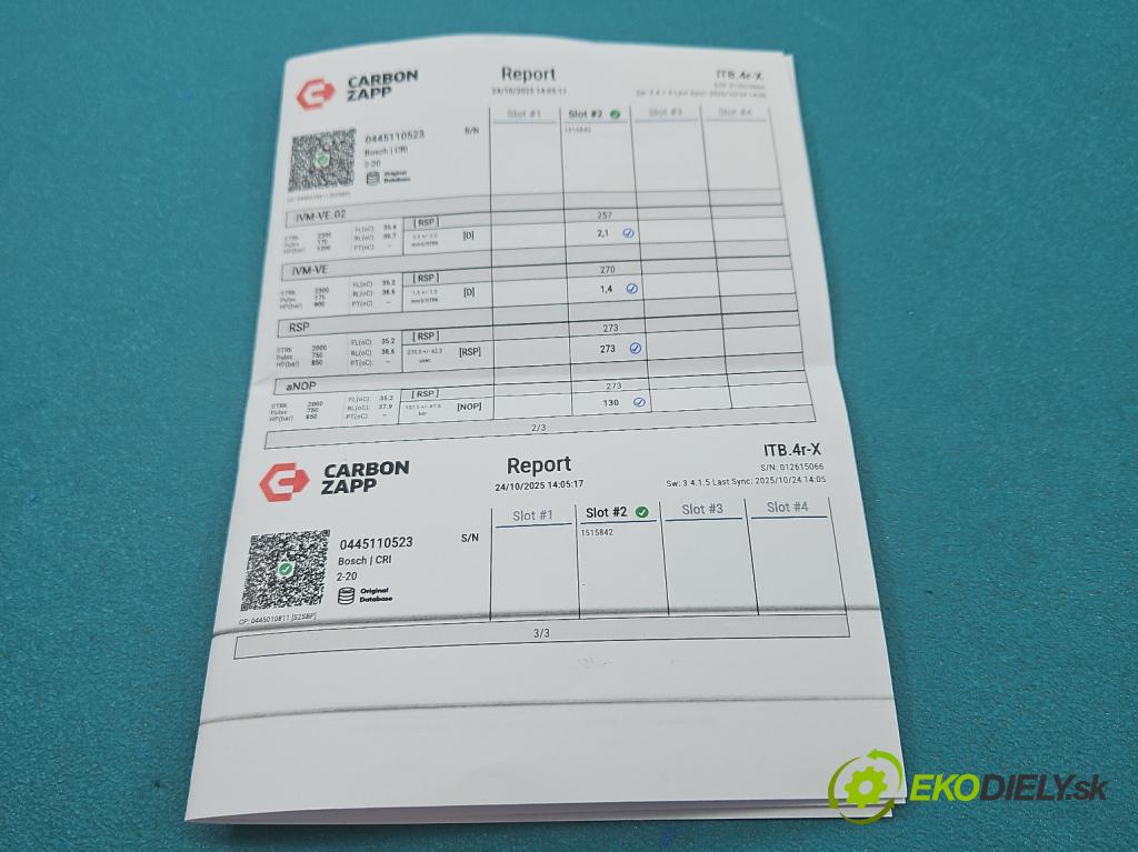 Jeep Grand Cherokee WK2 IV 2010-2021 3.0 CRD 250 HP automatic 184 kW 2987 cm3 5- vstrek 0445110523 (Vstrekovač paliva)