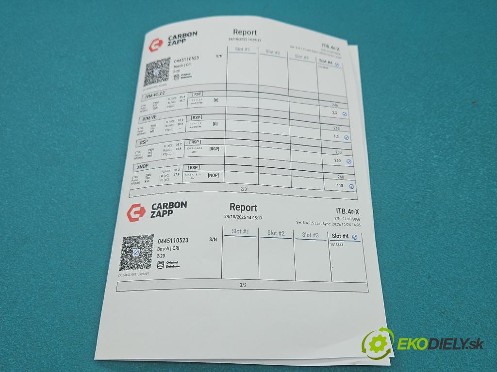 Jeep Grand Cherokee WK2 IV 2010-2021 3.0 CRD 250 HP automatic 184 kW 2987 cm3 5- vstrek 0445110523 (Vstrekovač paliva)