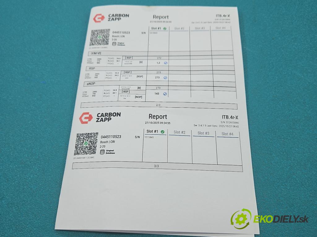 Jeep Grand Cherokee WK2 IV 2010-2021 3.0 CRD 250 HP automatic 184 kW 2987 cm3 5- vstrek 0445110523 (Vstrekovač paliva)