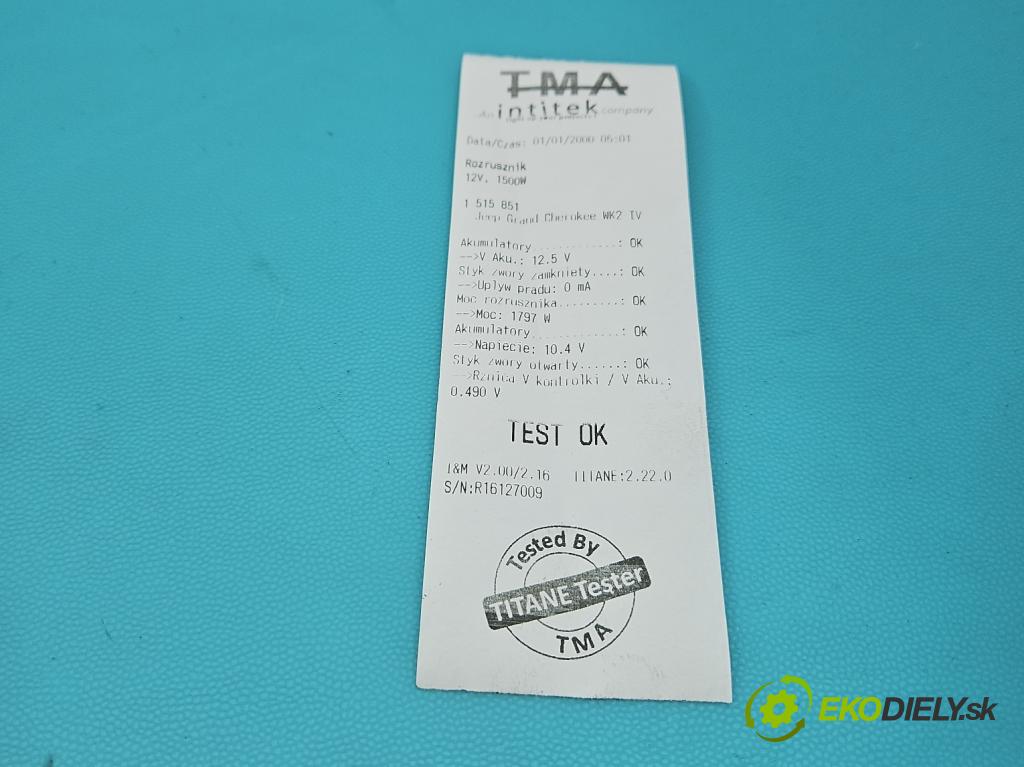 Jeep Grand Cherokee WK2 IV 2010-2021 3.0 CRD 250 hp automatic 184 kW 2987 cm3 5- startér: 68080460AA (Startér)