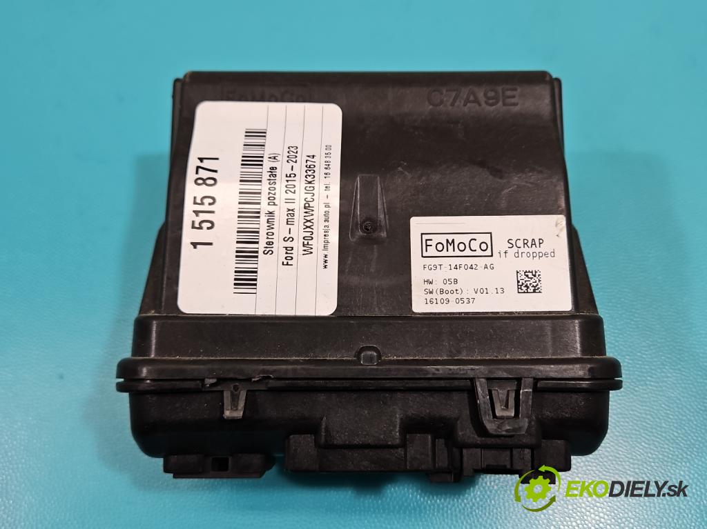 Ford S-max II 2015-2023 2.0 tdci 150 HP manual 110.3 kW 1997 cm3 5- riadiaca jednotka ostatné FG9T-14F042-AG