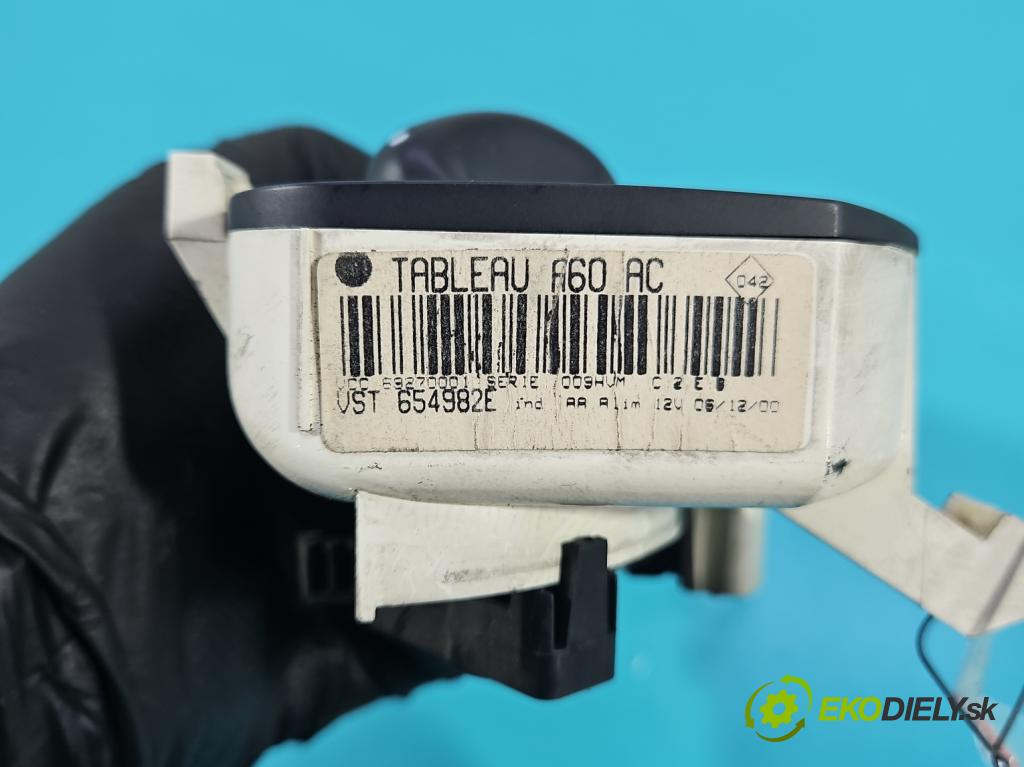 Renault Clio II 1998-2012 1.4 8V 75 HP manual 55 kW 1390 cm3 5- panel kúrenia 654982E