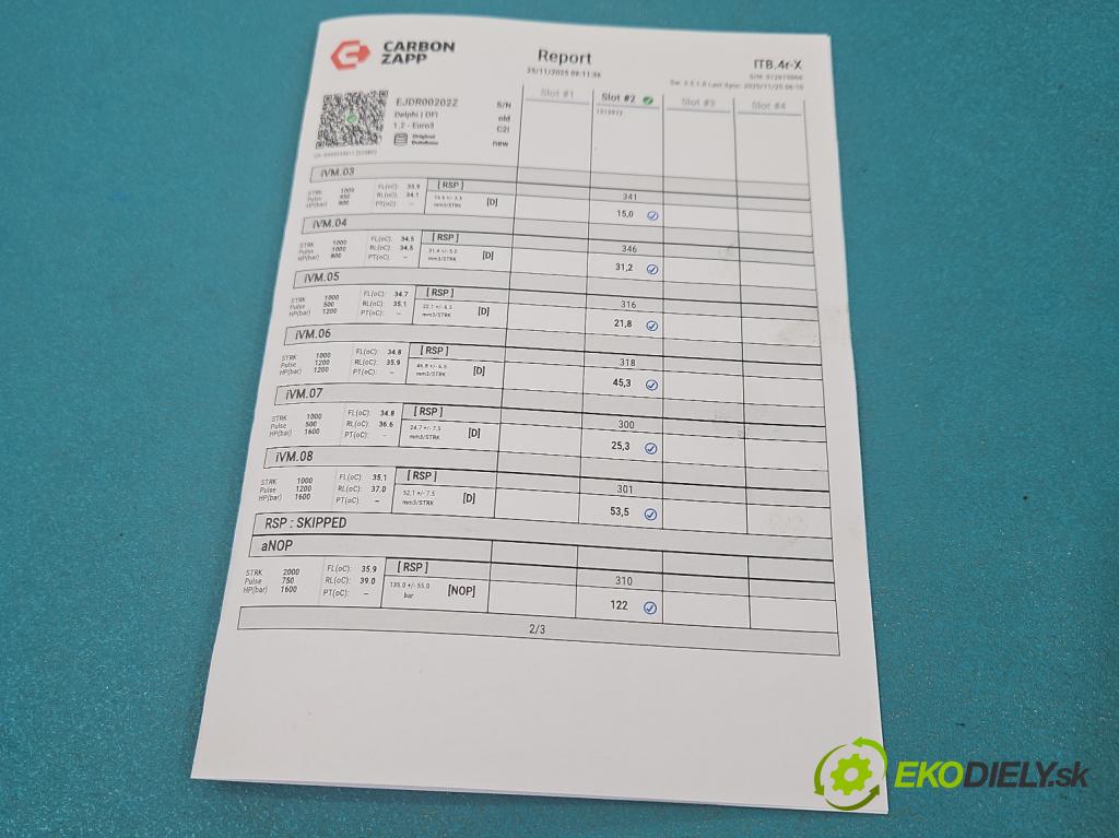 Ford Mondeo Mk3 2000-2007 2.0 tdci 131 HP manual 96 kW 1998 cm3 5- vstrek EJDR00202Z (Vstrekovač paliva)