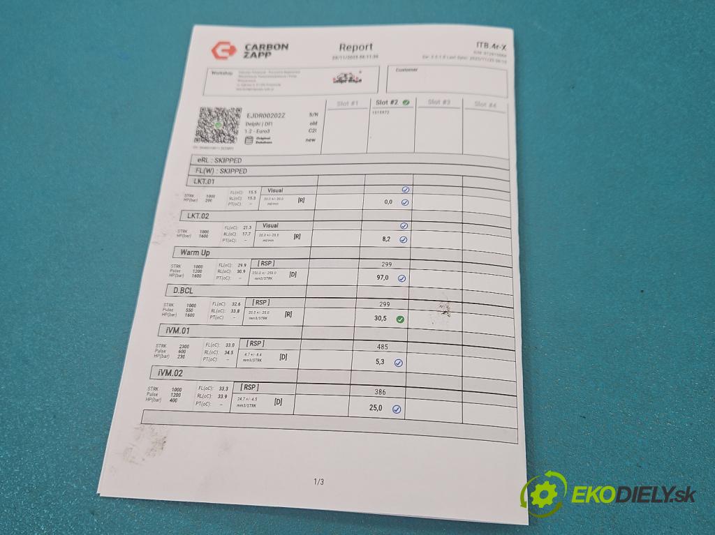 Ford Mondeo Mk3 2000-2007 2.0 tdci 131 HP manual 96 kW 1998 cm3 5- vstrek EJDR00202Z (Vstrekovač paliva)