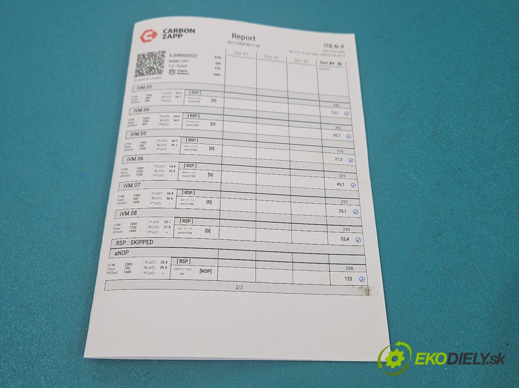 Ford Mondeo Mk3 2000-2007 2.0 tdci 131 hp manual 96 kW 1998 cm3 5- vstřikovač EJDR00202Z (Vstřikovač paliva)