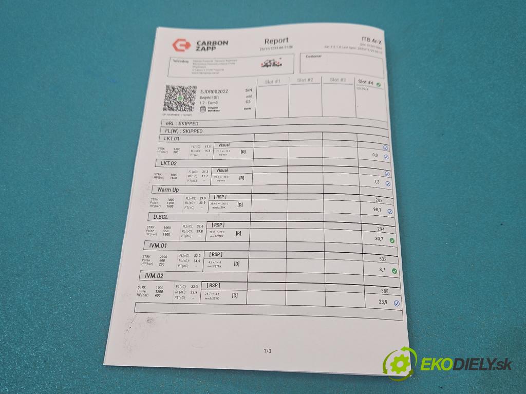 Ford Mondeo Mk3 2000-2007 2.0 tdci 131 hp manual 96 kW 1998 cm3 5- vstřikovač EJDR00202Z (Vstřikovač paliva)