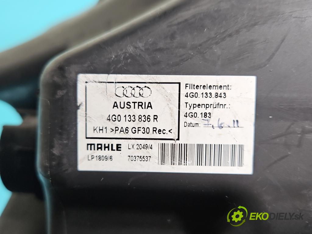 Audi A6 C7 2011-2018 3.0 tfsi: quattro 310HP automatic 228 kW 2995 cm3 4- obal filtra vzduchu 4G0133836R (Obal vzduchového filtra)
