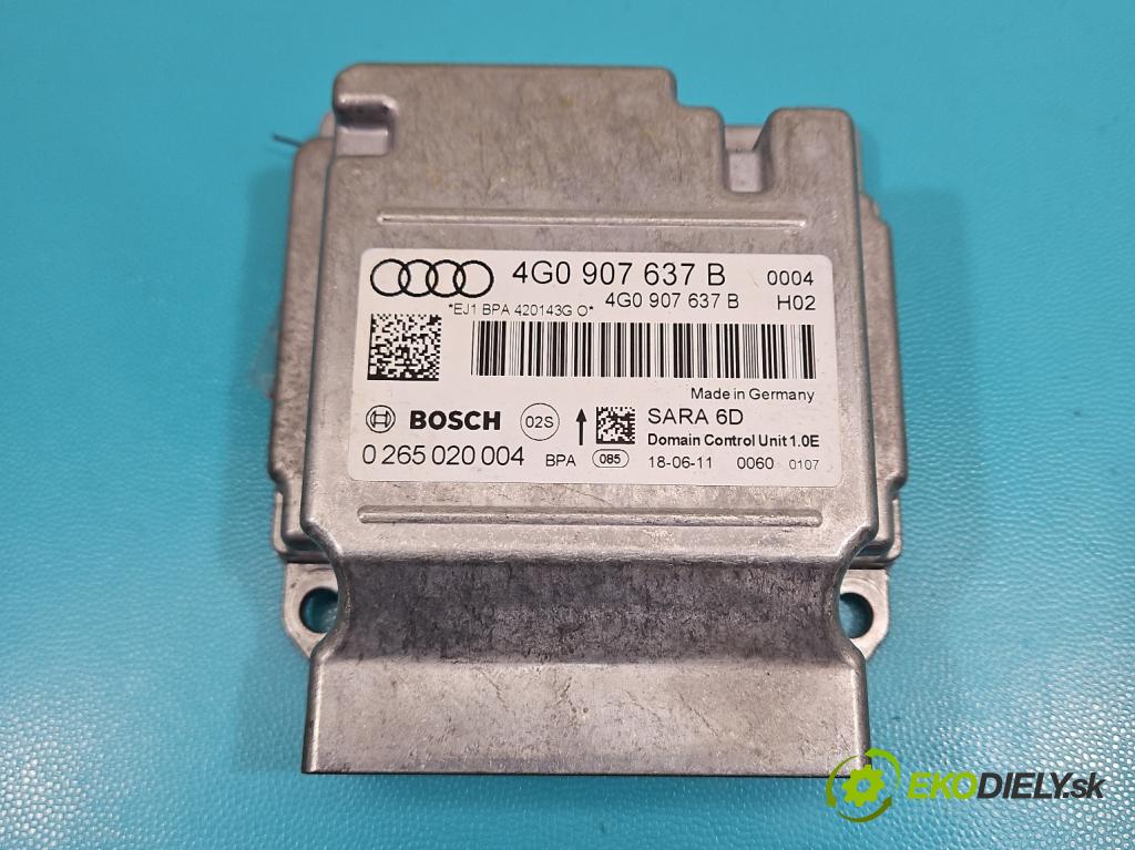 Audi A6 C7 2011-2018 3.0 tfsi: quattro 310HP automatic 228 kW 2995 cm3 4- riadiaca jednotka vankúše: 4G0907637B