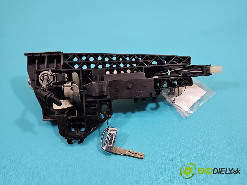 Audi A6 C7 2011-2018 3.0 tfsi: quattro 310 hp automatic 228 kW 2995 cm3 4- klika přední levé 4H1837885 (Vnější přední levá klika dveří)