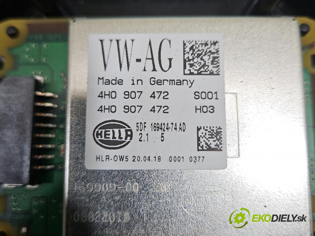 Audi A6 C7 2011-2018 3.0 tfsi: quattro 310HP automatic 228 kW 2995 cm3 4- střídač: xenon 4H0907472 (Riadiaca jednotka xenónu)