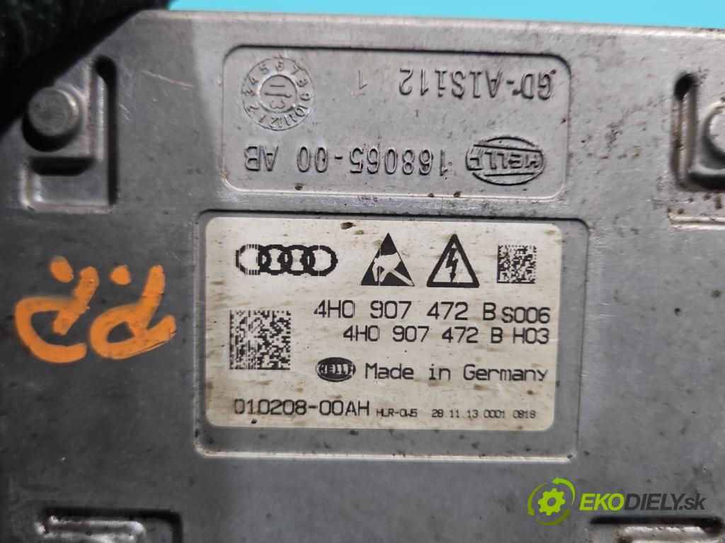 Audi A6 C7 2011-2018 3.0 tfsi: quattro 310HP automatic 228 kW 2995 cm3 4- střídač: xenon 4H0907472B (Riadiaca jednotka xenónu)