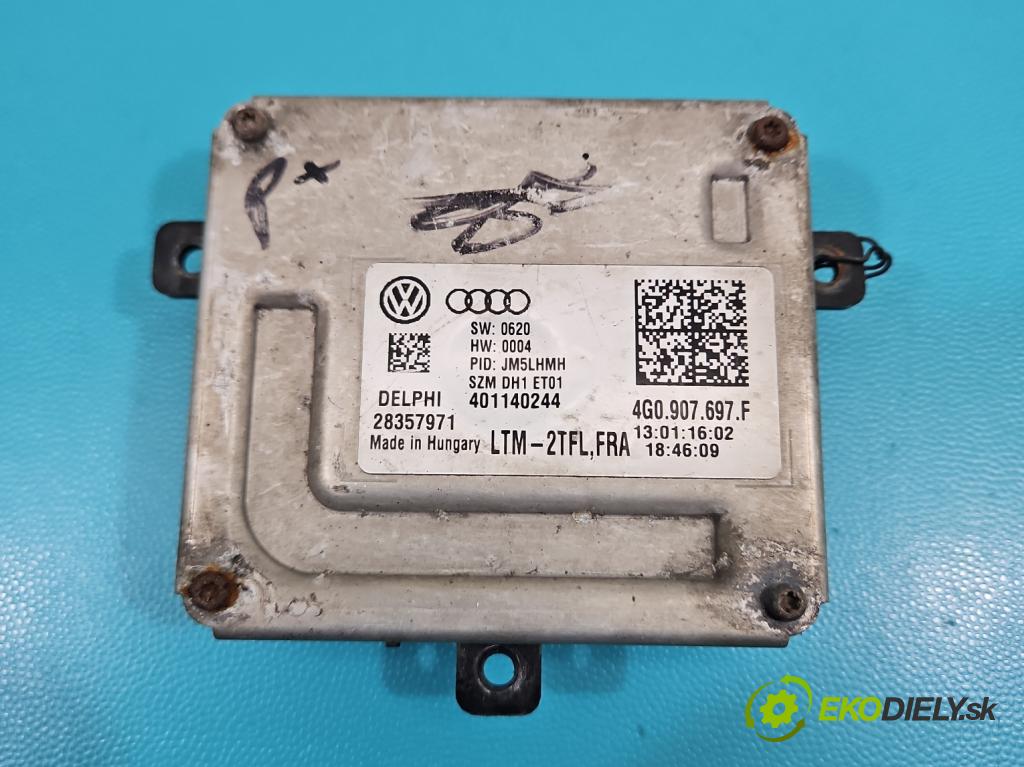 Audi A6 C7 2011-2018 3.0 tfsi: quattro 310HP automatic 228 kW 2995 cm3 4- střídač: xenon 4G0907697F (Riadiaca jednotka xenónu)