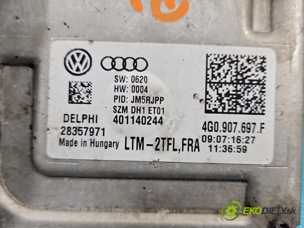 Audi A6 C7 2011-2018 3.0 tfsi: quattro 310HP automatic 228 kW 2995 cm3 4- střídač: xenon 4G0907697F (Riadiaca jednotka xenónu)