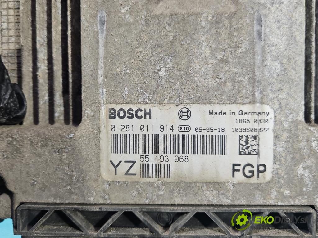 Opel Vectra C 2002-2008 1.9 cdti 120 HP manual 88 kW 1910 cm3 5- riadiaca jednotka motora 0281011914