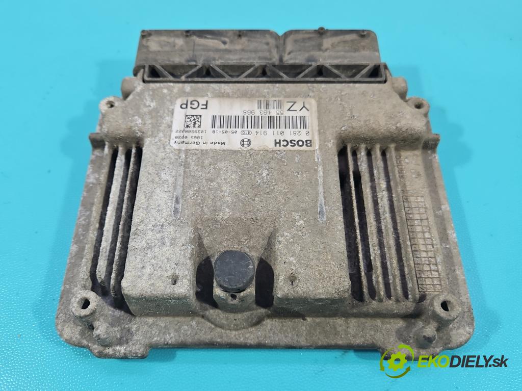 Opel Vectra C 2002-2008 1.9 cdti 120 HP manual 88 kW 1910 cm3 5- riadiaca jednotka motora 0281011914