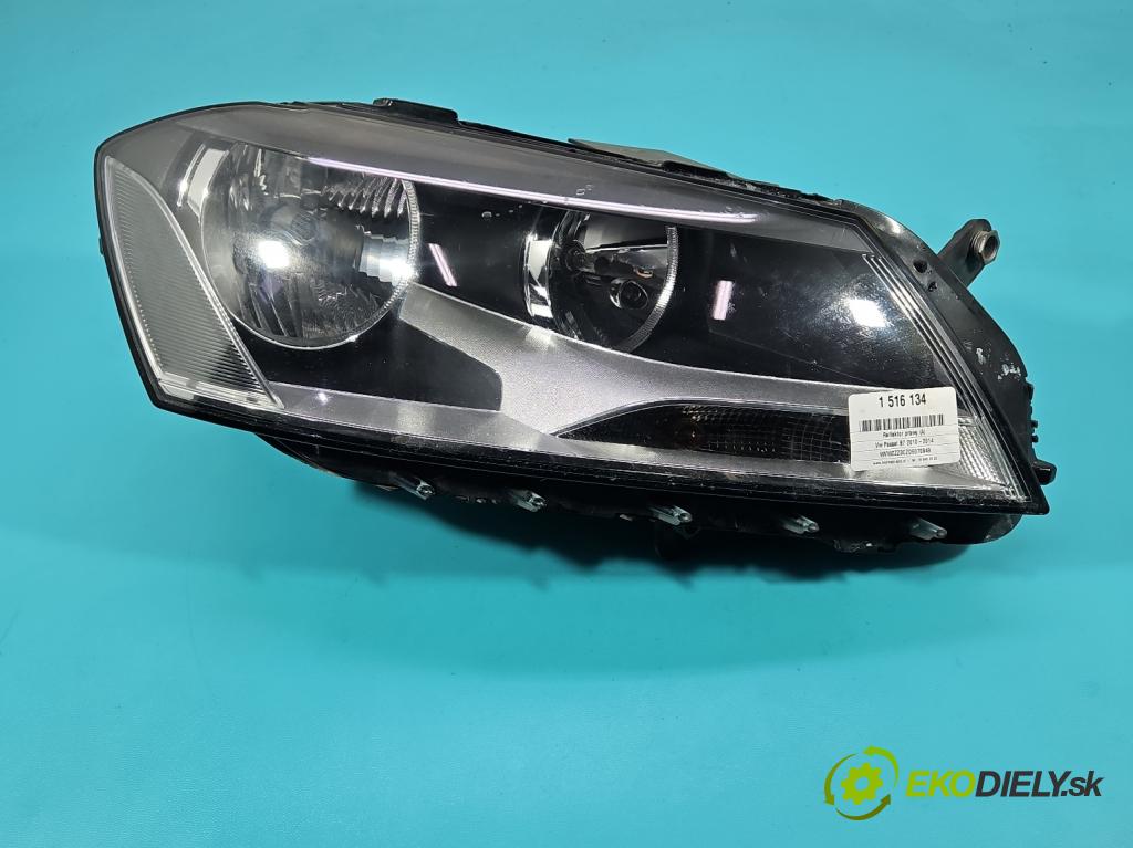 Vw Passat B7 2010-2014 2.0 tdi 170 HP automatic 125 kW 1968 cm3 5- Reflektor: pravý 3AB941006 (Svetlo predné pravé)