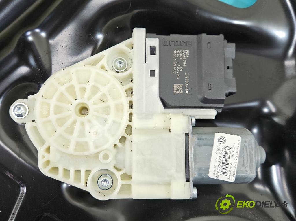 Vw Passat B7 2010-2014 2.0 tdi 170 HP automatic 125 kW 1968 cm3 5- mechanizmus okna zadné ľavý 3AA959795
